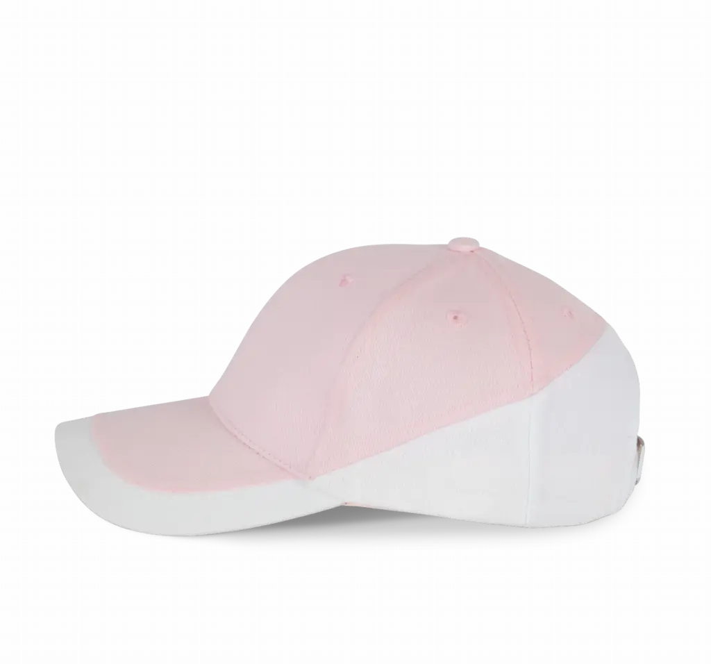 Racing - Tweekleurige pet 6 Panelen, pink / white — productfoto 15