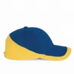 Racing - Tweekleurige pet 6 Panelen, royal blue / yellow — productfoto 19