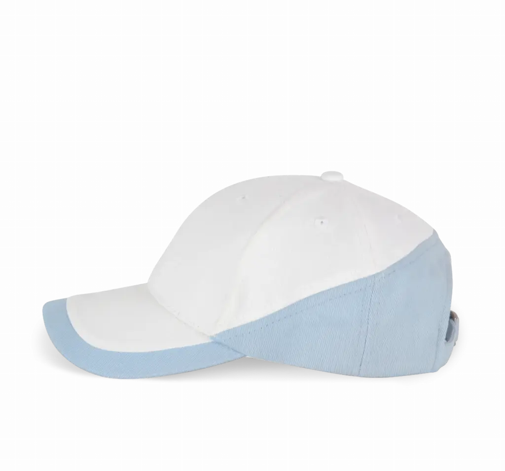 Racing - Tweekleurige pet 6 Panelen, white / sky blue — productfoto 20
