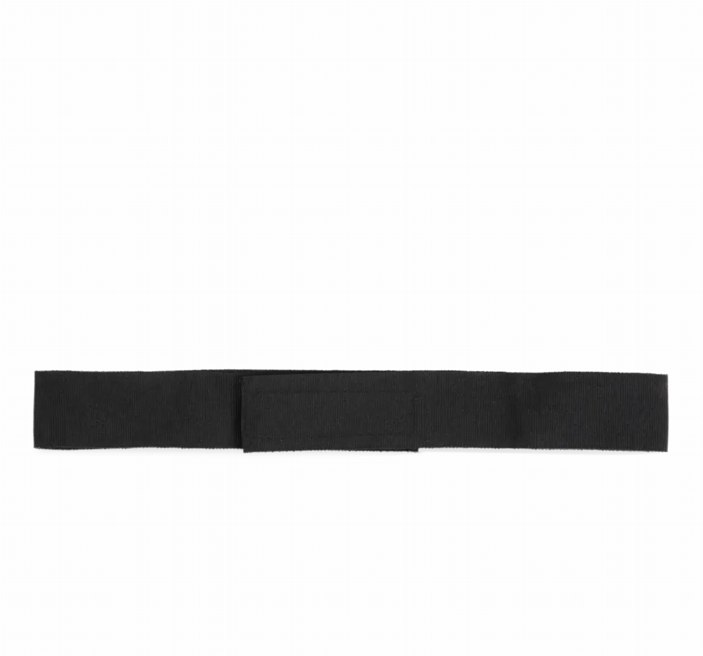 PS_KP066B_BLACK - Hidalgo Afneembaar lint voor Panama & Boater hoeden, black — productfoto 2
