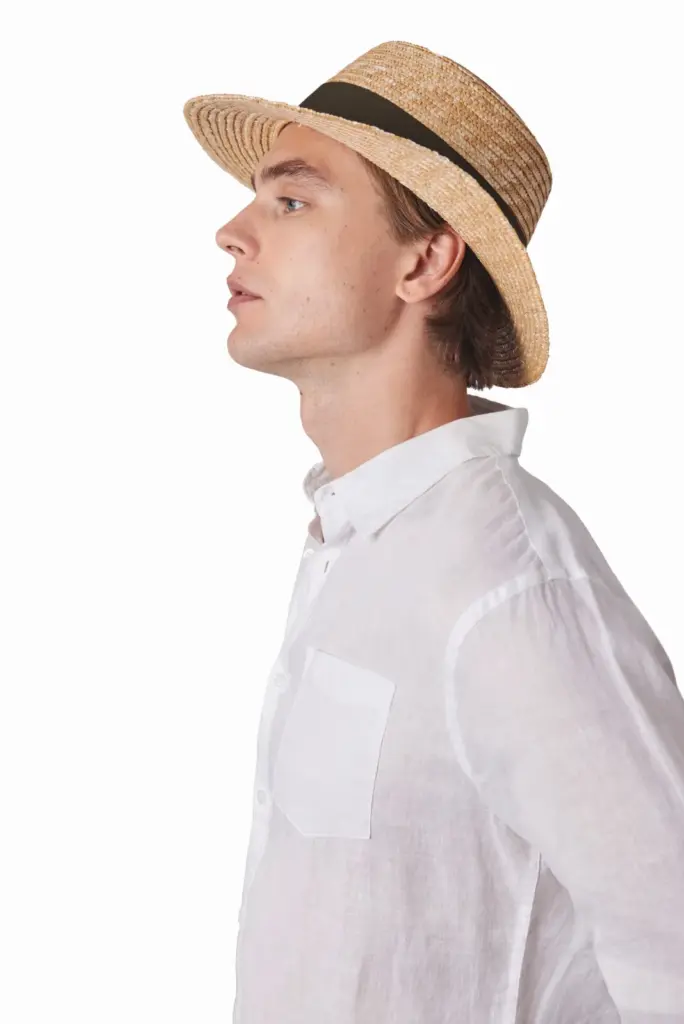 KP069-5_2025 - Hidalgo-werbeartikel Boater - Hoed — productfoto 2