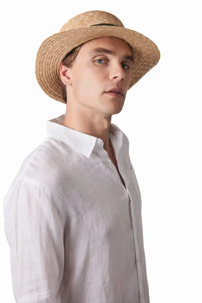 KP069-4_2025 - Hidalgo-werbeartikel Boater - Hoed — productfoto 3