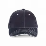 Modieuze Pet Met 6 Segmenten, navy / white — productfoto 7