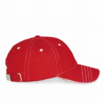 PS_KP109-S_RED-WHITE - Hidalgo-werbeartikel Modieuze Pet Met 6 Segmenten, red / white — productfoto 7