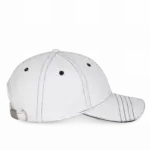 PS_KP109-S_WHITE-NAVY - Hidalgo-werbeartikel Modieuze Pet Met 6 Segmenten, white / navy — productfoto 8