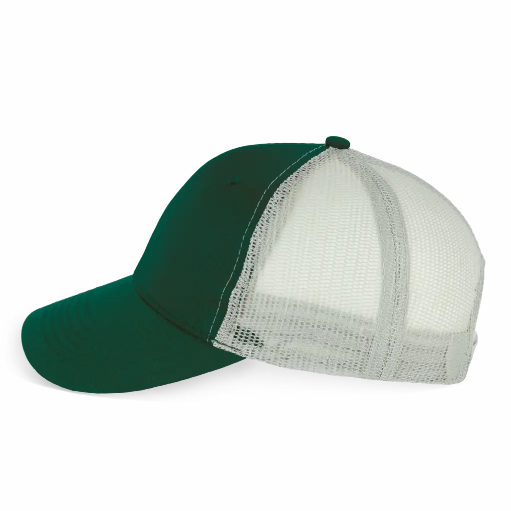 PS_KP110-S_FORESTGREEN-LIGHTGREY - Hidalgo-werbeartikel Truckerpet, forest green / light grey — productfoto 7
