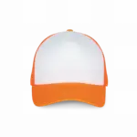 Trucker - Pet 5 panelen, white / fluorescent orange — productfoto 13