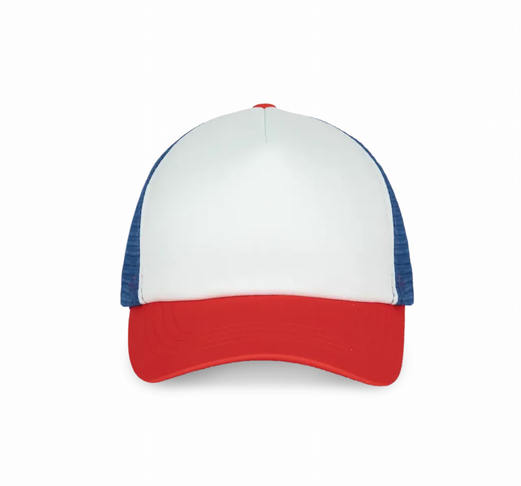 Trucker - Pet 5 panelen, white / french red / reflex blue — productfoto 15