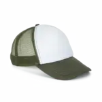PS_KP111-FS_WHITE-GRAPELEAF - Hidalgo-werbeartikel Trucker - Pet 5 panelen, white / grape leaf — productfoto 16