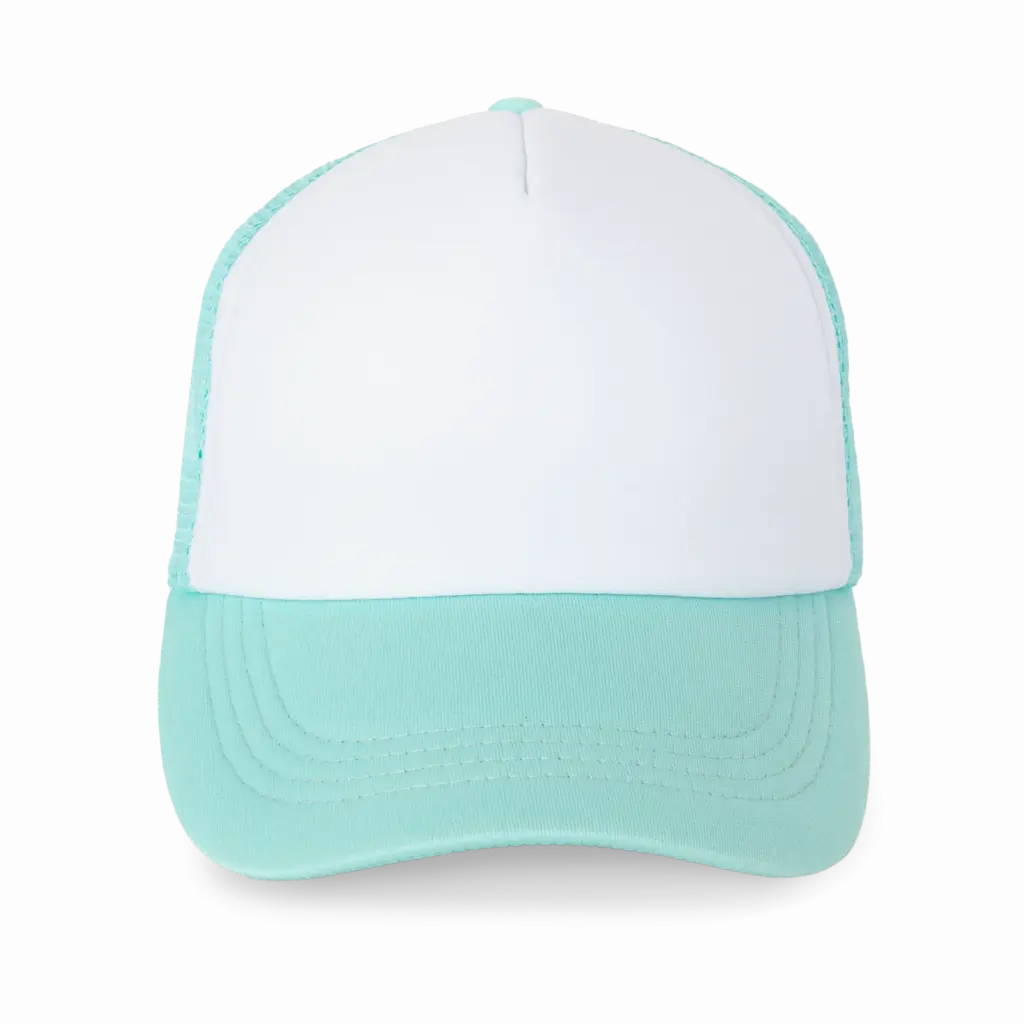 Trucker - Pet 5 panelen, white / pastel cyan — productfoto 20