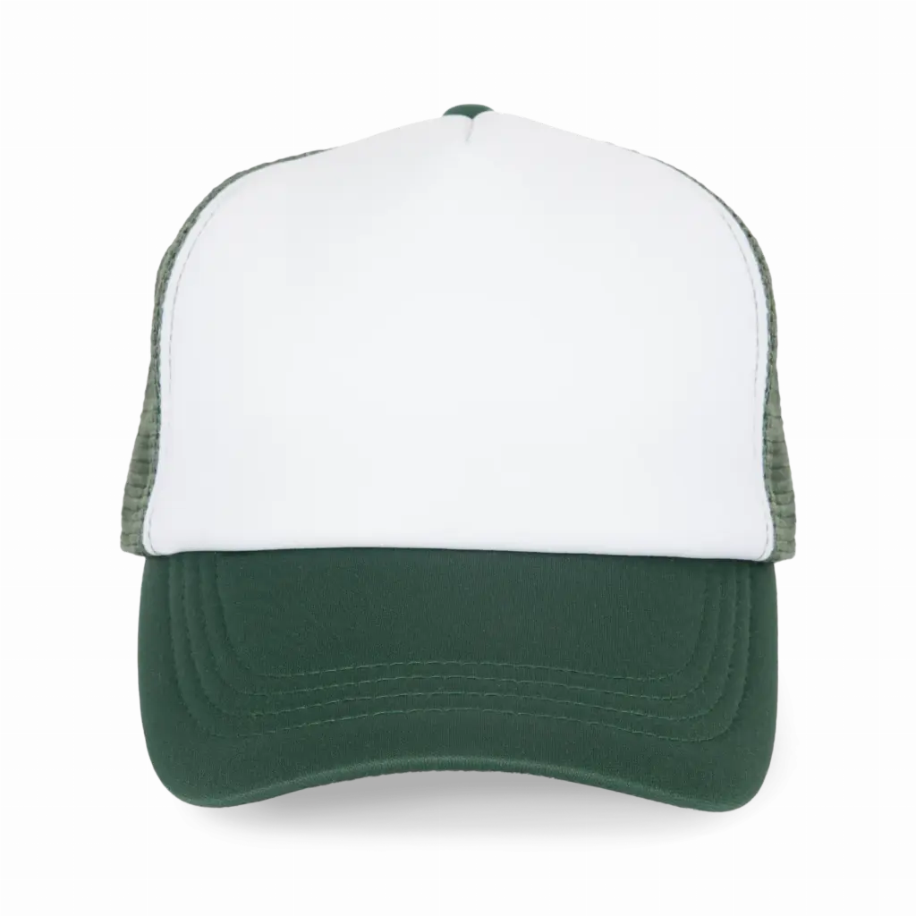 Trucker - Pet 5 panelen, white / pineneedle green — productfoto 21