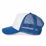 PS_KP111-S_WHITE-ROYALBLUE - Hidalgo-werbeartikel Trucker - Pet 5 panelen, white / royal blue — productfoto 22