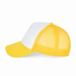 PS_KP111-S_WHITE-SOLARYELLOW - Hidalgo-werbeartikel Trucker - Pet 5 panelen, white / solar yellow — productfoto 23