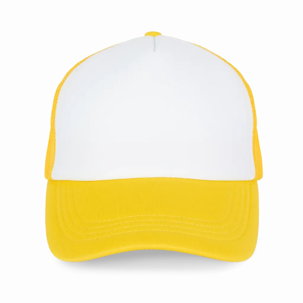 Trucker - Pet 5 panelen, white / solar yellow — productfoto 24