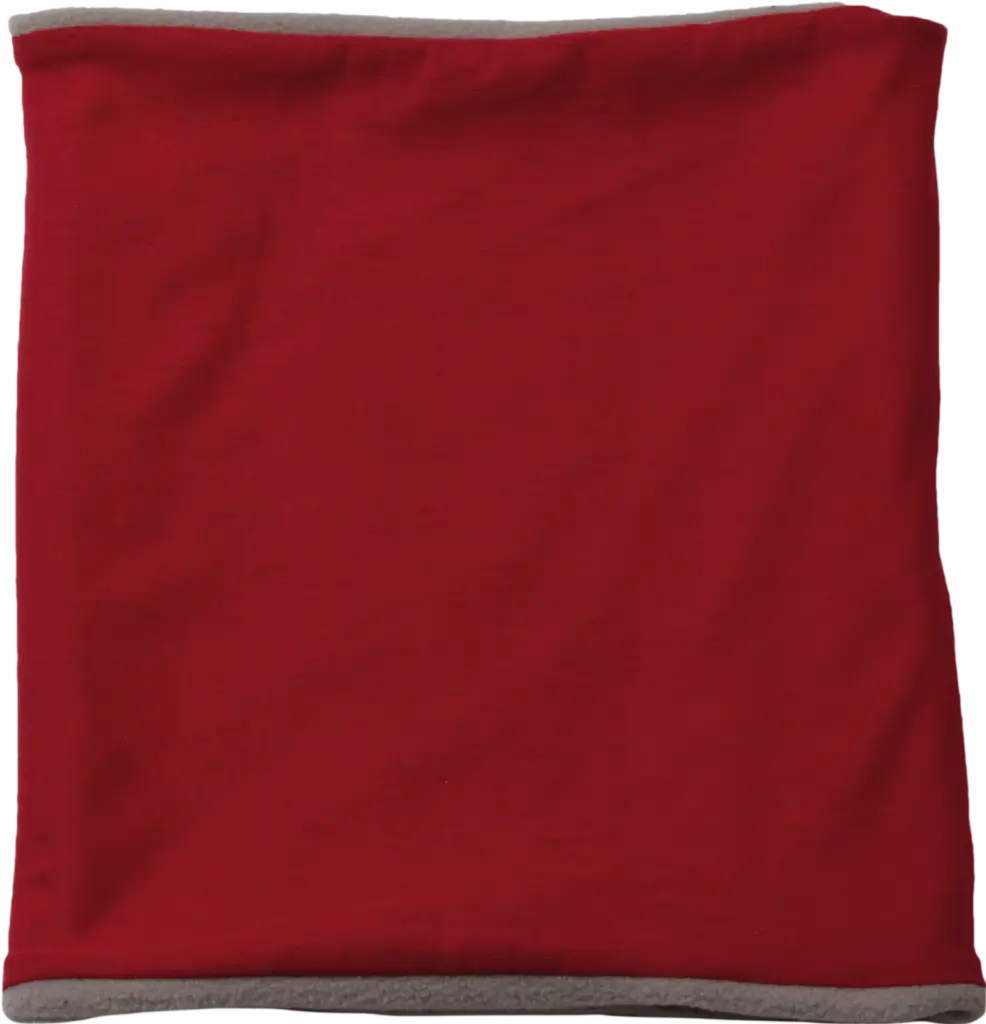 Fleece gevoerde nekwarmer, red / light grey — productfoto 9