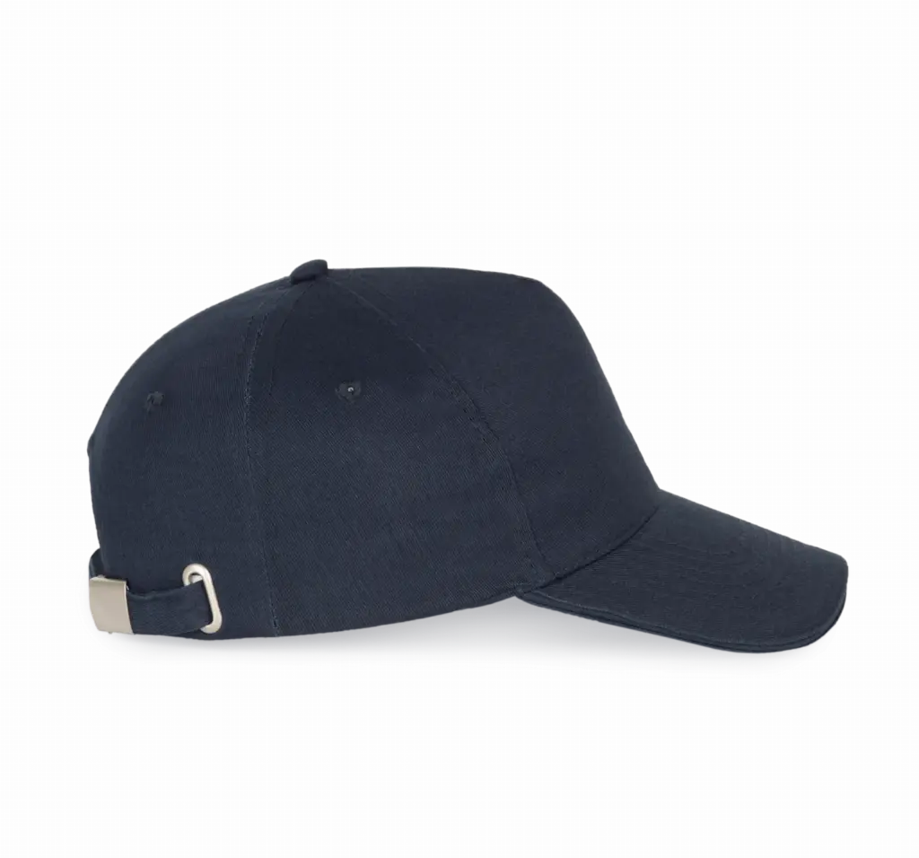 PS_KP124-S_NAVY - Hidalgo-werbeartikel Pet Met 5 Panelen En Contrasterende Bies, navy — productfoto 13