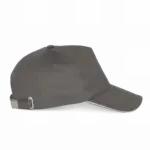 PS_KP124-S_SLATEGREY-LIGHTGREY - Hidalgo-werbeartikel Pet Met 5 Panelen En Contrasterende Bies, slate grey / light grey — productfoto 18