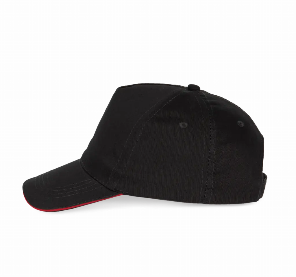 PS_KP130-S_BLACK-RED - Hidalgo-werbeartikel Pet - 5 panelen, black / red — productfoto 5