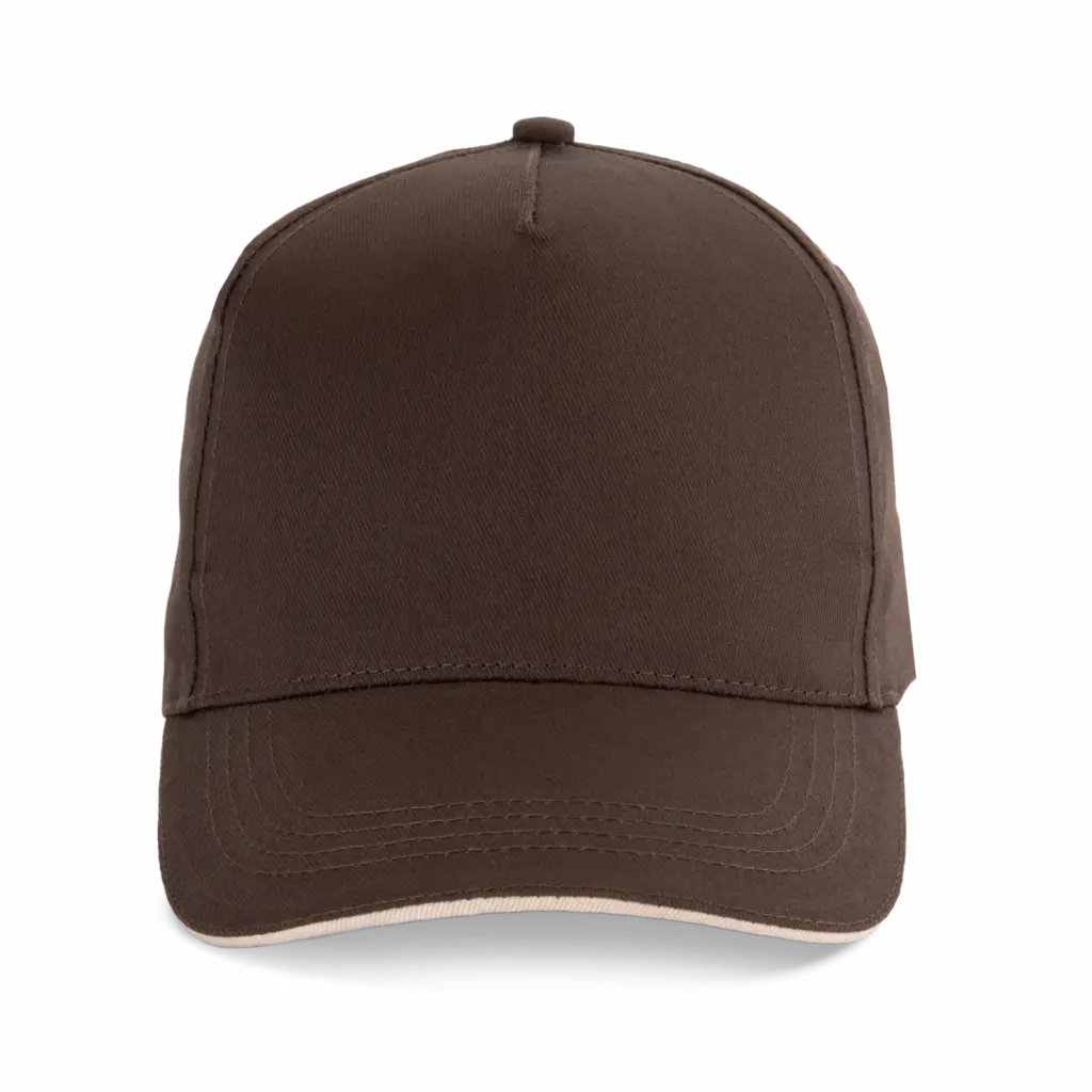 5-Panel Cap KP130 Bedrucken Baumwolle Sandwich-Peak One-size — Produktfoto 9