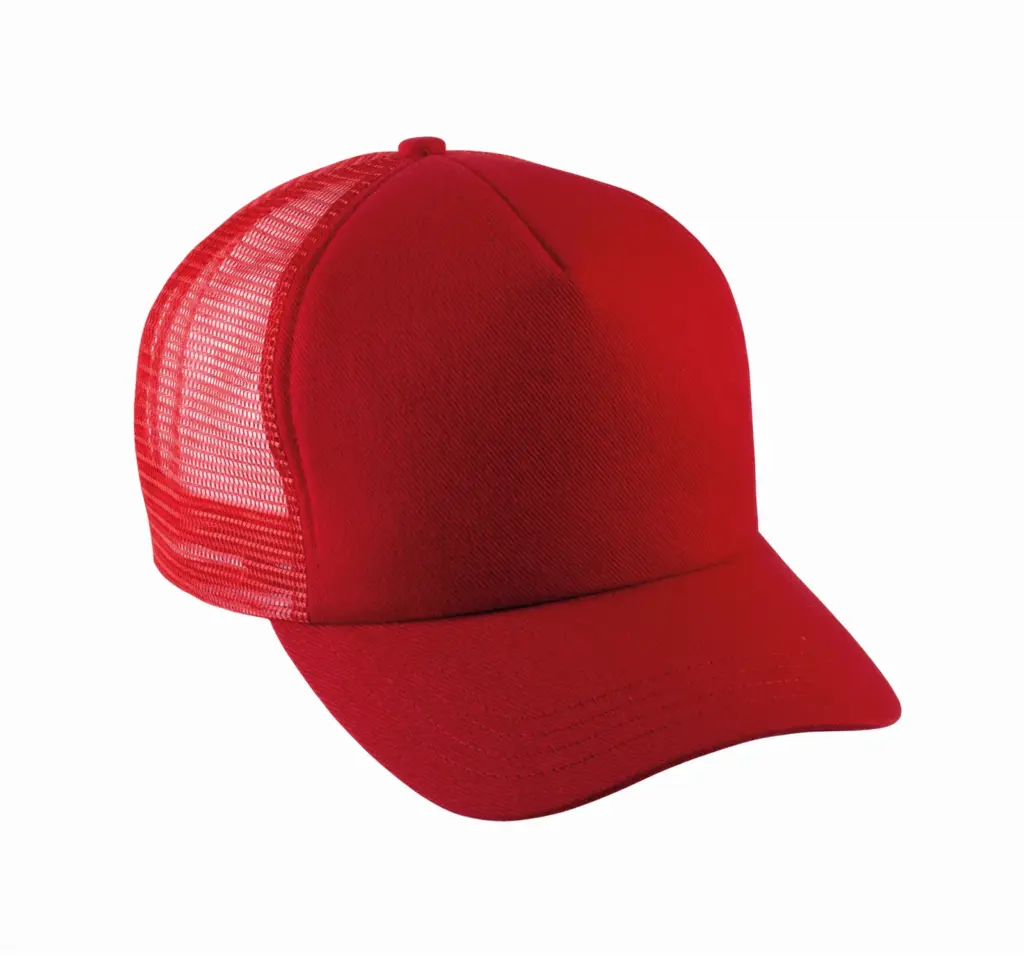 PS_KP137-FS_RED-RED - Hidalgo-werbeartikel Truckerpet - 5 panelen — productfoto 12