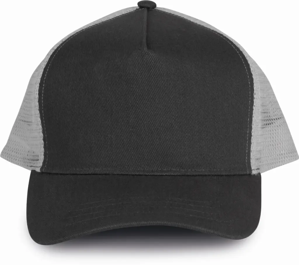 PS_KP137_DARKGREY-LIGHTGREY - Hidalgo-werbeartikel Truckerpet - 5 panelen, dark grey / light grey — productfoto 8