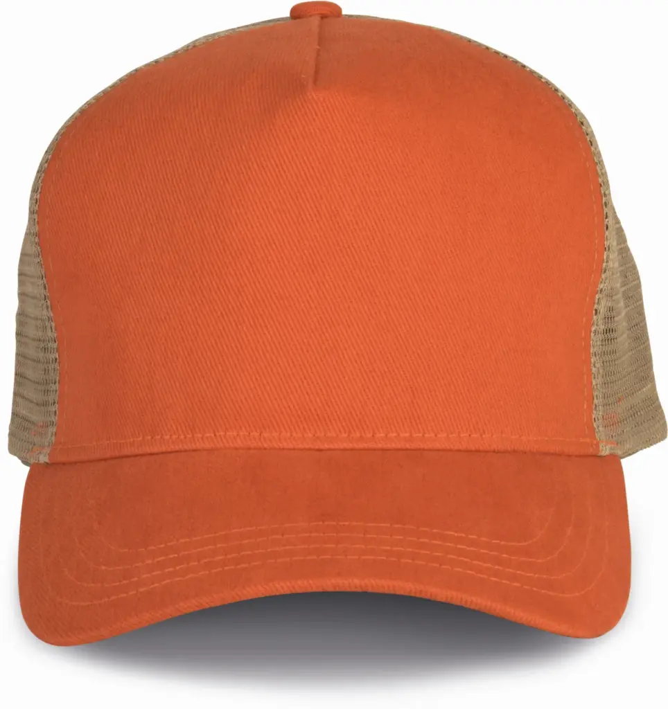 PS_KP137_RUSTICORANGE-BEIGE - Hidalgo-werbeartikel Truckerpet - 5 panelen, rustic orange / beige — productfoto 15