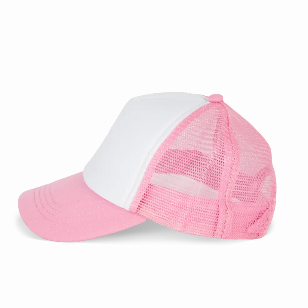 PS_KP143-S_WHITE-AURORAPINK - Hidalgo-werbeartikel Kindertruckerpet - 5 Panelen, white / aurora pink — productfoto 9