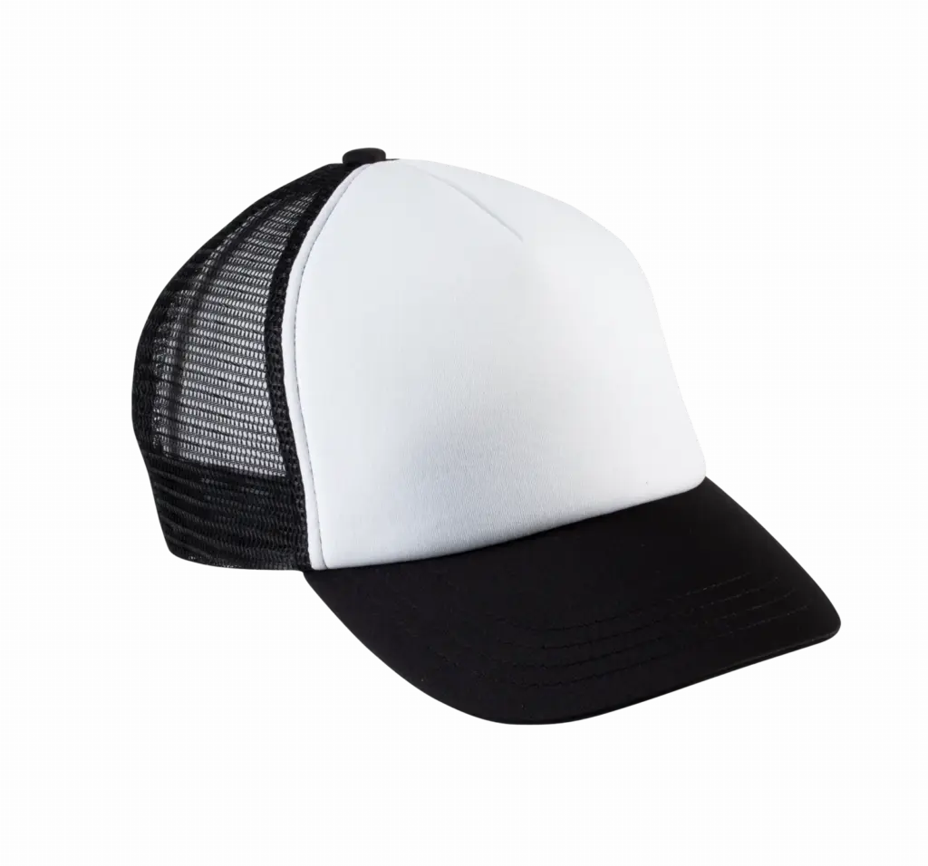 PS_KP143_WHITE-BLACK - Hidalgo-werbeartikel Kindertruckerpet - 5 Panelen, white / black — productfoto 10