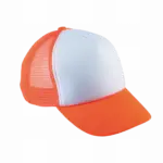 PS_KP143_WHITE-FLUORESCENTORANGE - Hidalgo-werbeartikel Kindertruckerpet - 5 Panelen, white / fluorescent orange — productfoto 12