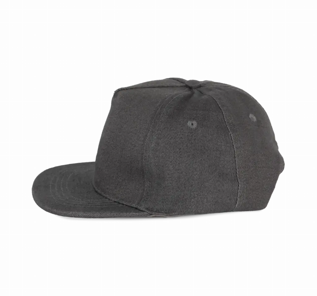 Snapback Kinderpet - 5 Panelen, dark grey — productfoto 4