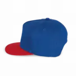 Snapback Kinderpet - 5 Panelen, royal blue / red — productfoto 7