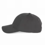 PS_KP153-S_DARKGREY-BLACK - Hidalgo-werbeartikel Pet Met 6 Panelen En Contrasterende Bies, dark grey / black — productfoto 8