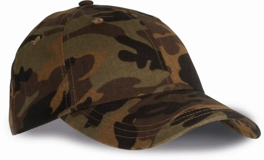 DAD CAP - 6 Panelen, brown camouflage — productfoto 7