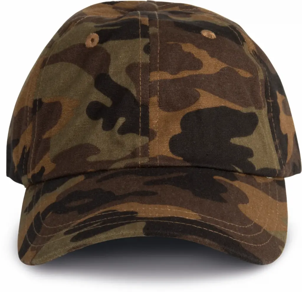 DAD CAP - 6 Panelen, brown camouflage — productfoto 18