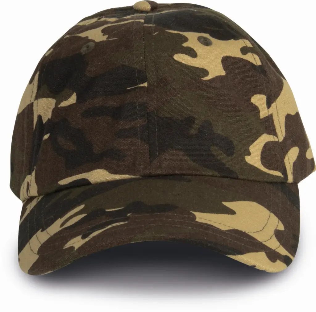 DAD CAP - 6 Panelen, khaki camouflage — productfoto 20