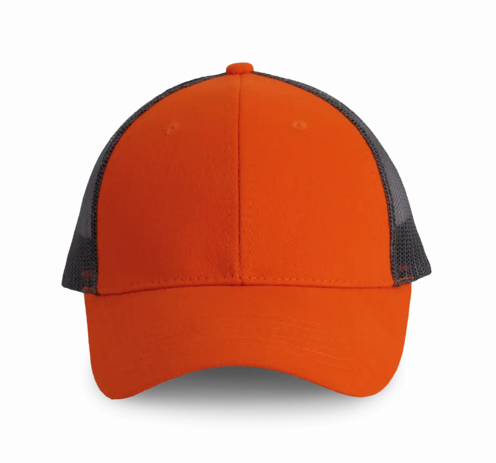 Truckerpet - 6 panelen, spicy orange / dark grey — productfoto 14