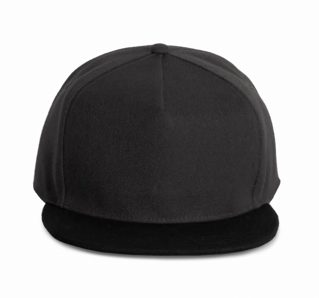 PS_KP159_DARKGREY-BLACK - Hidalgo-werbeartikel Pet Snapback - 5 panelen, dark grey / black — productfoto 6
