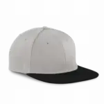 PS_KP160-FS_LIGHTGREY-BLACK - Hidalgo-werbeartikel Pet Snapback - 6 panelen, light grey / black — productfoto 7