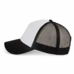 PS_KP170-S_WHITE-BLACK - Hidalgo-werbeartikel Truckerpet - 5 panelen, white / black — productfoto 9