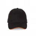PS_KP185_BLACK-ORANGE - Hidalgo-werbeartikel Pet met contrastbies - 6 panelen, black / orange — productfoto 6