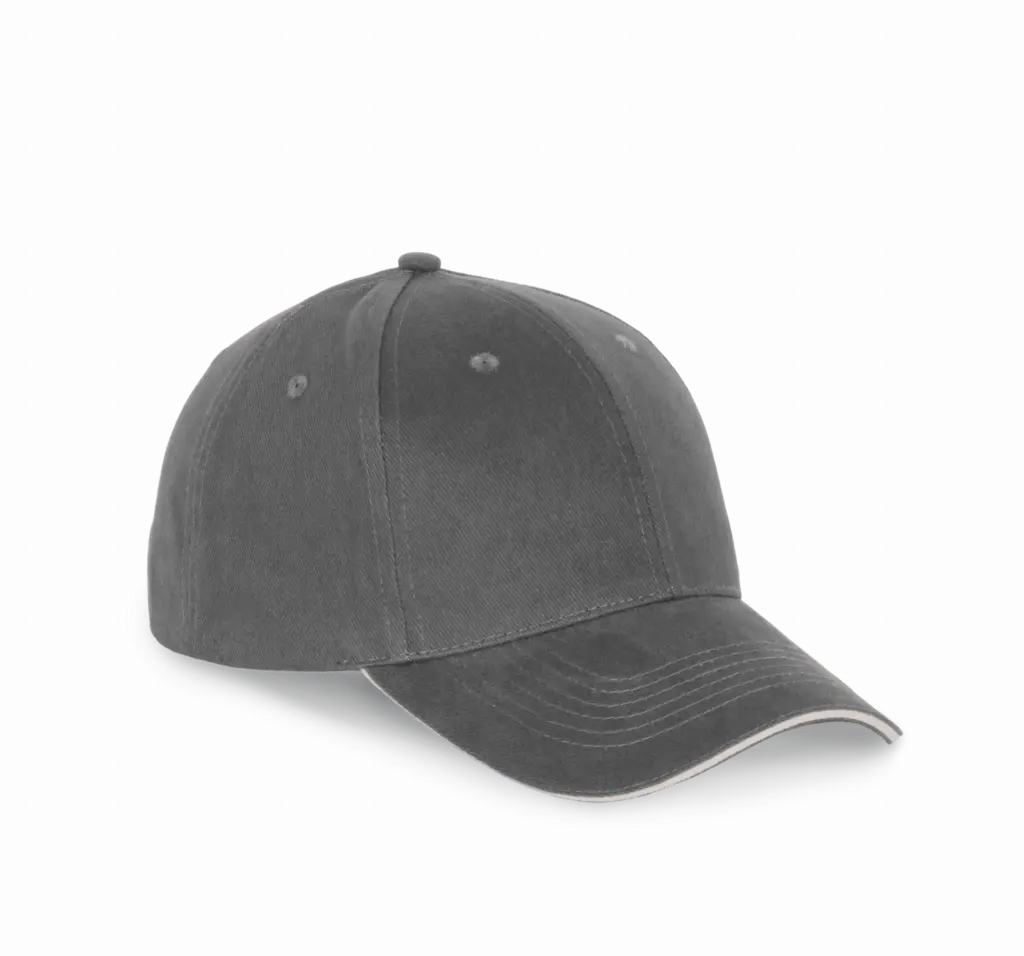 PS_KP185-FS_DARKGREY-LIGHTGREY - Hidalgo-werbeartikel Pet met contrastbies - 6 panelen, dark grey / light grey — productfoto 9