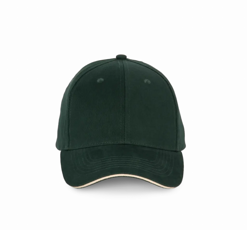 6-Panel Cap KP185 bedrucken Baumwolle Paspel One-size — Produktfoto 18