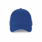 PS_KP185_ROYALBLUE-WHITE - Hidalgo-werbeartikel Pet met contrastbies - 6 panelen, royal blue / white — productfoto 15
