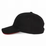 Baseballpet - 6 panelen, black / red — productfoto 7