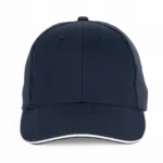 Baseballpet - 6 panelen, navy / white — productfoto 13