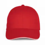 Baseballpet - 6 panelen, red / white — productfoto 14