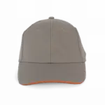 PS_KP207-2_GREYORANGE - Hidalgo-werbeartikel Sportpet Met 6 Panelen, grey / orange — productfoto 6