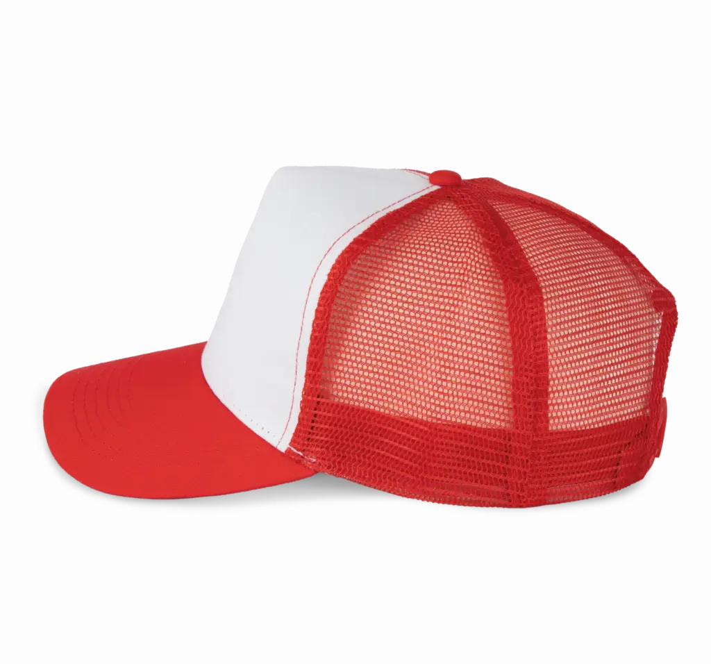 PS_KP225-S_RED-WHITE - Hidalgo-werbeartikel Truckerpet - 5 panelen, red / white — productfoto 13
