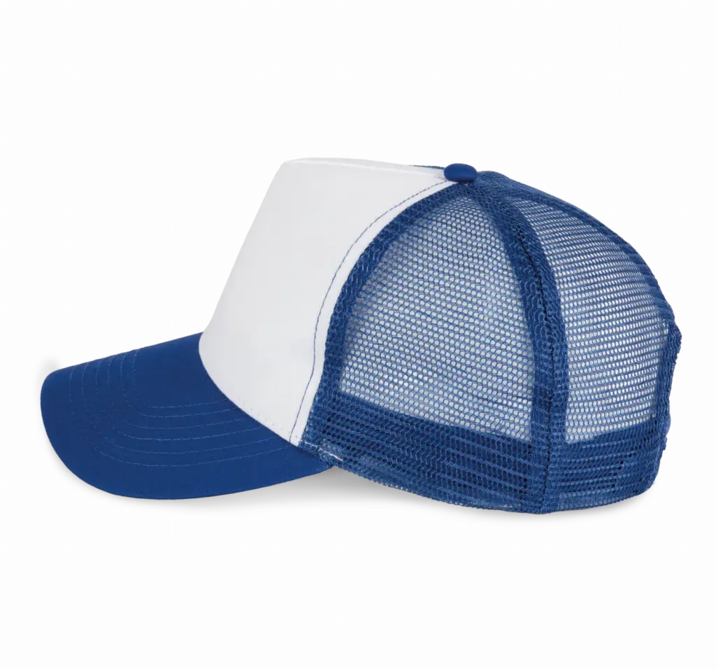 PS_KP225-S_ROYALBLUE-WHITE - Hidalgo-werbeartikel Truckerpet - 5 panelen, royal blue / white — productfoto 15