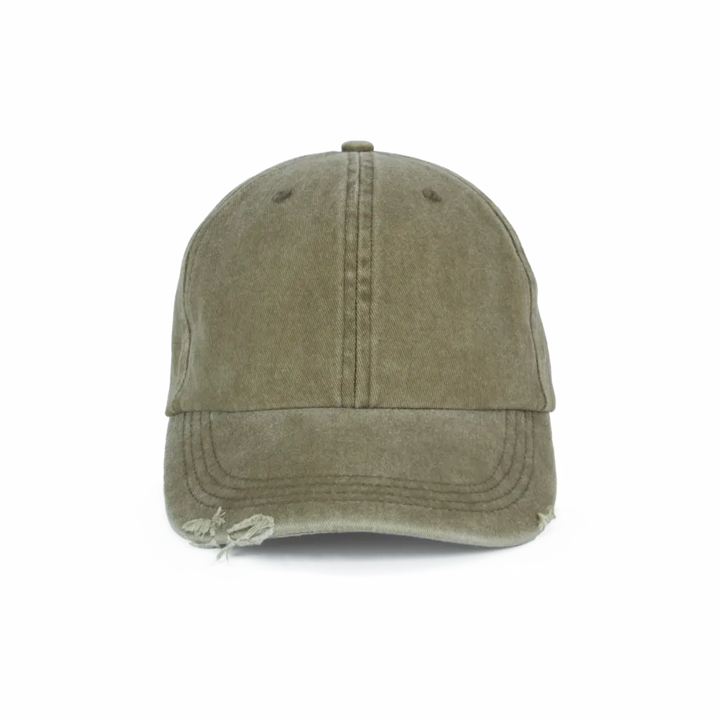 Custom Distressed Washed 6-Panel Cap KP235 One-size — product photo 10